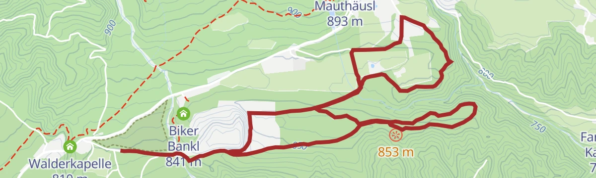 Gnadenwaldrunde leichte Nordic Walking Runde in Gnadenwald, Tirol